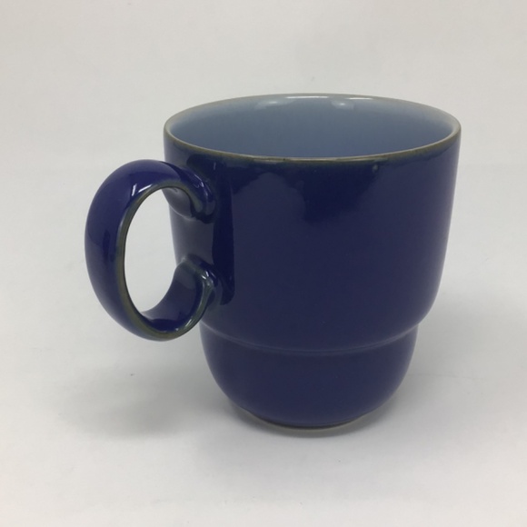 Denby Everyday Stackable Blue Coffee Mugs - Picture 6 of 10